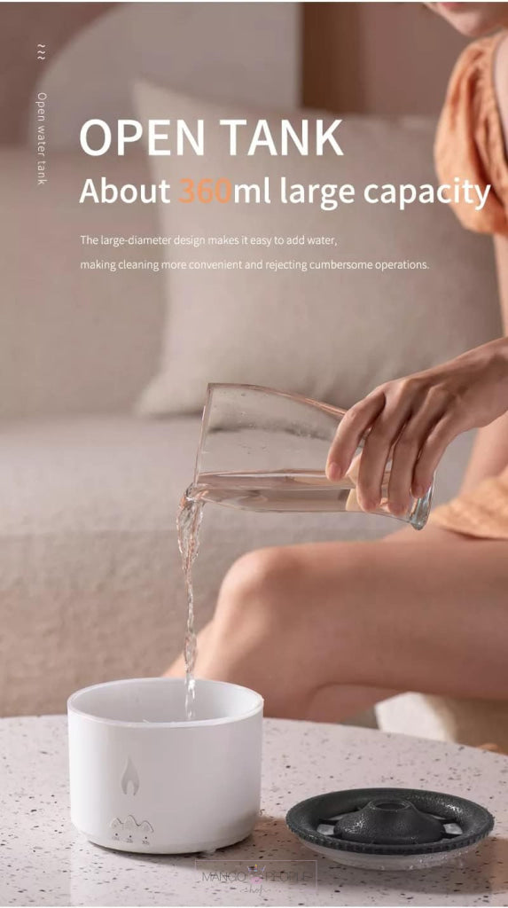 MESMERIZING VOLCANO AROMA DIFFUSER AIR PURIFIER HUMIDIFIER FOR HOME AND BEDROOM - 360ML